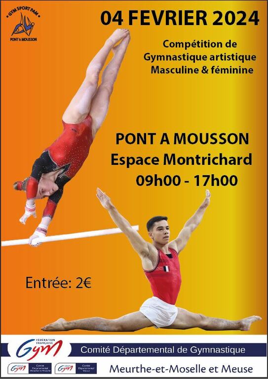 Championnat Départemental GAM GAF - Équipes nationales et régionales - Pont-à-Mousson