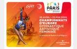 Déplacement organisé par le CD 54/55 - Championnats d'Europe GAF Paris - Samedi 2 mai 2020