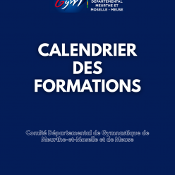 Calendrier des formations 2026-2027